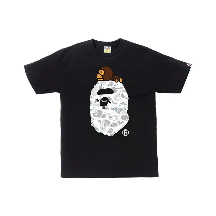 Bape Space Camo Milo On Big Ape Tee-0