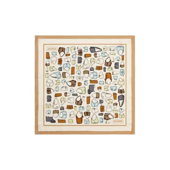 COACH Silk, Silk Scarves Women's Beige