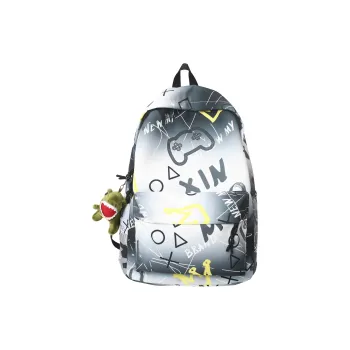 URBAN FOREST Nylon Backpack Unisex Blue/Green/Khaki/White