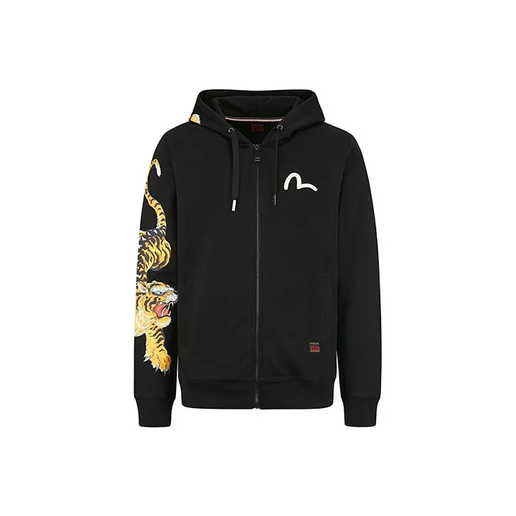 EVISU SS20 Hooded Sweatshirt Men's Black-0