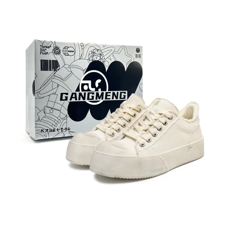 Hong Kong Meng Non slip Lightweight Low Top Skateboard Shoes Unisex-0
