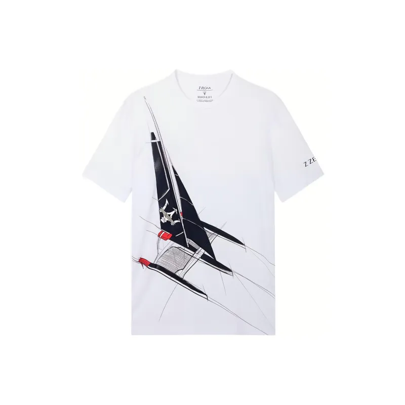 Zzegna T Shirts Men White-0