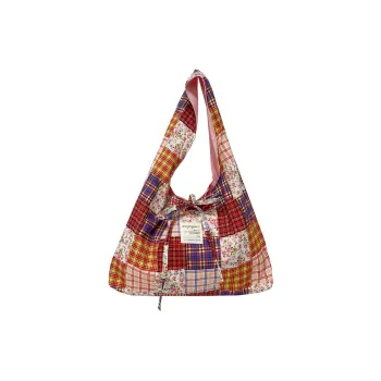 Parker Bear Canvas Shoulder Bag Women's Multicolor