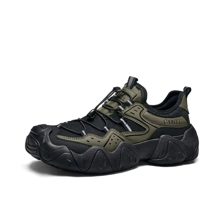 CAMEL Anti Slip And Wear Resistant Breathable Low Top Trekking Shoes Men's-0