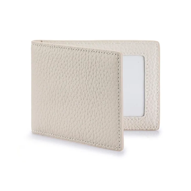 OUZIHUANG Top Grain Cow Leather Card Holder Unisex Multicolor-1