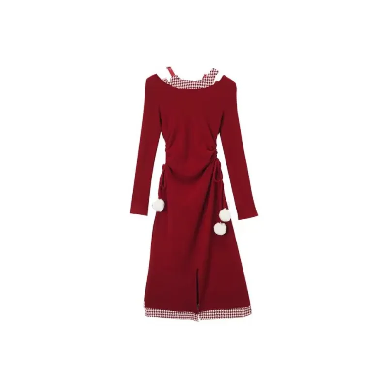 PUREIDOL Long Sleeved Dresses Women's-6