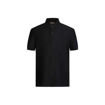 MANGANO Polo Shirt Men's Black Comes With Brand Shopping Bag