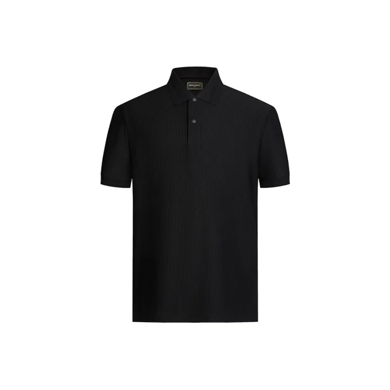 MANGANO Polo Shirt Men's Black Comes With Brand Shopping Bag-0