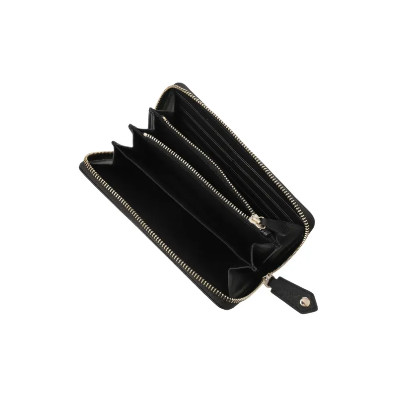 Vivienne Westwood Saffiano Leather Wallet Women's Black-3
