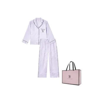 Victoria's Secret Pajama Set Unisex Light Purple