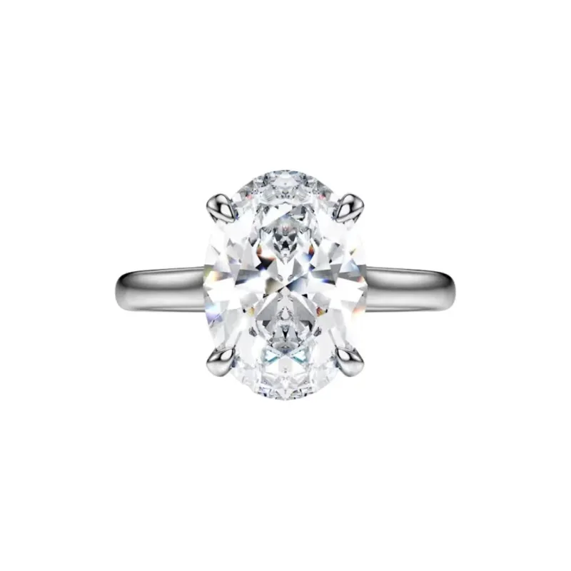 Swarovski 18K Gold Rings Women's Silver-2