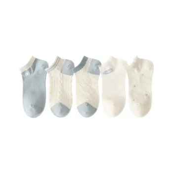 Cotton Gene Ankle Socks Women's 5 Pack