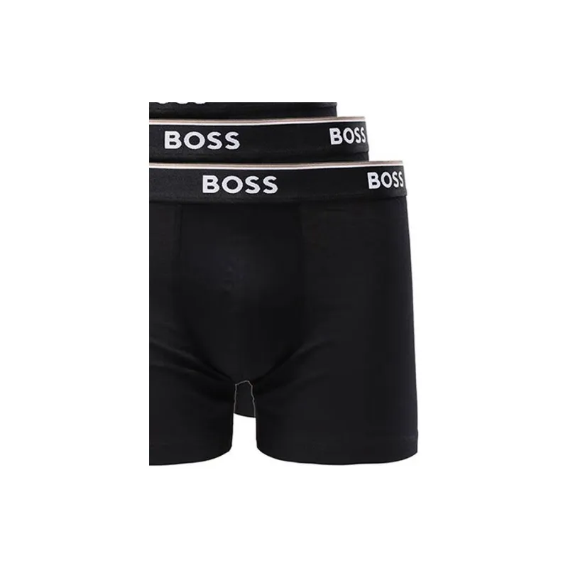 Boss Pack Of Three Logo waistband Boxer Briefs-1