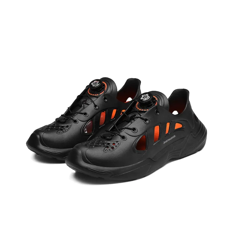 JEANSWEST Squashy And Bouncy Feeling Cut Out Fashion Minimalist Style, Dual Purpose For Outdoor And Home Use Clogs-1