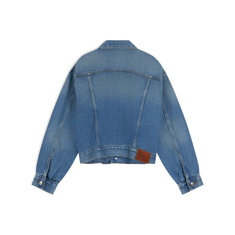 CALVIN KLEIN Denim Jacket Women's Light Blue-1