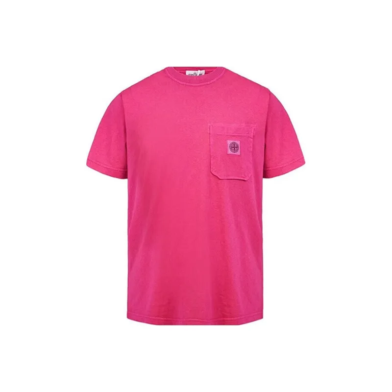 STONE ISLAND T Shirts Men Fuchsia-0