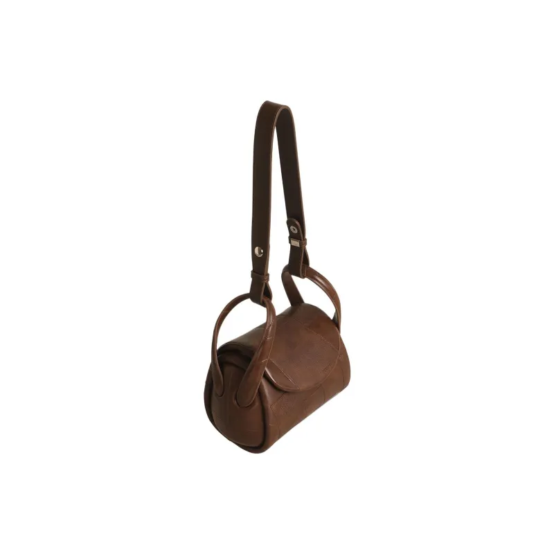 Kikawa Card PU Crossbody Bag, Shoulder Bag Small Size Women's Coffee-6