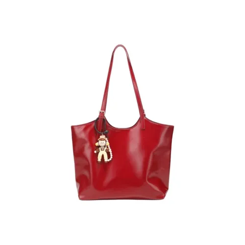 PAYOT Microfiber Synthetic Leather Shoulder Bag Regular Women's Burgundy