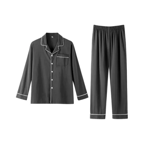 ZAO FU NIAO Pajama Set Men's Smoke Gray
