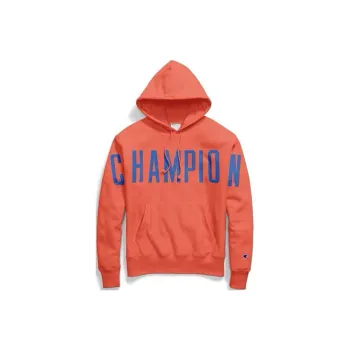 Champion Hooded Loose Fit Regular Sweatshirt US Version Unisex Orange Red