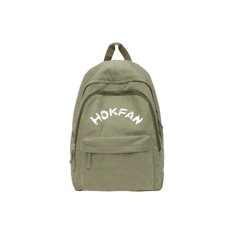 GEERDUN Nylon Backpack Regular Unisex White/Black/Red/Khaki/Green-8