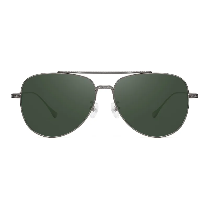 PULAIS Titanium Aviator Sunglasses Unisex-2