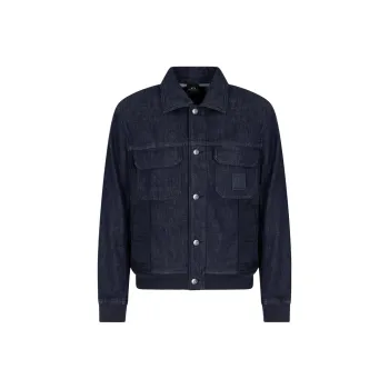 ARMANI EXCHANGEAE SS25 Denim Jacket Men's Blue