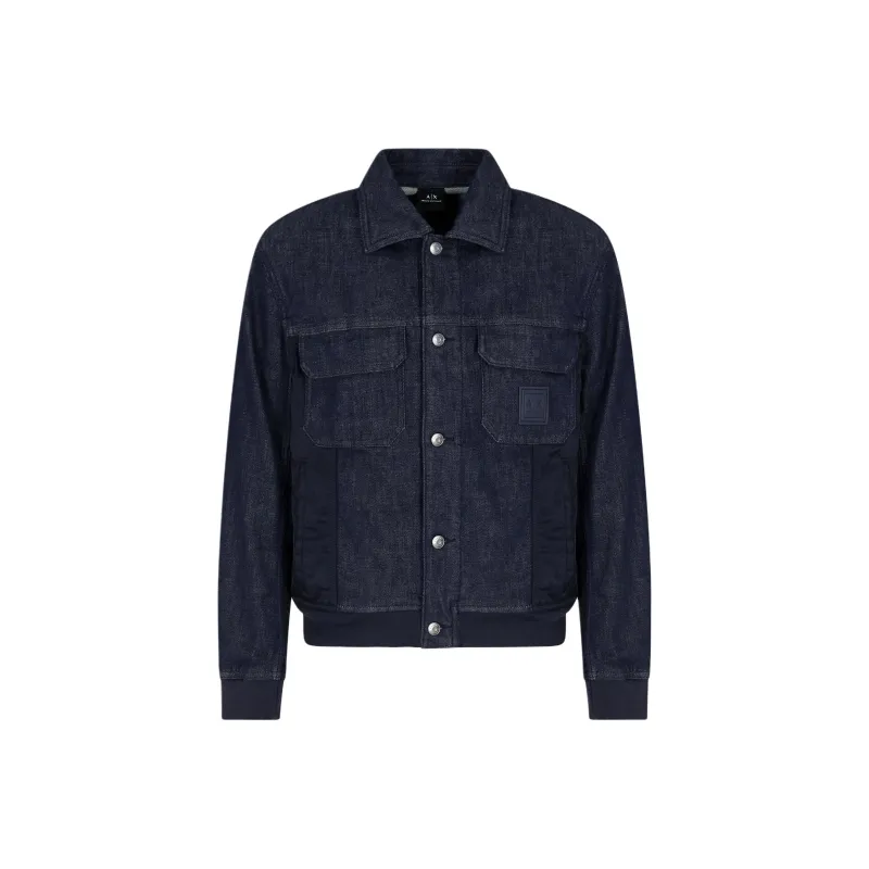 ARMANI EXCHANGEAE SS25 Denim Jacket Men's Blue-0