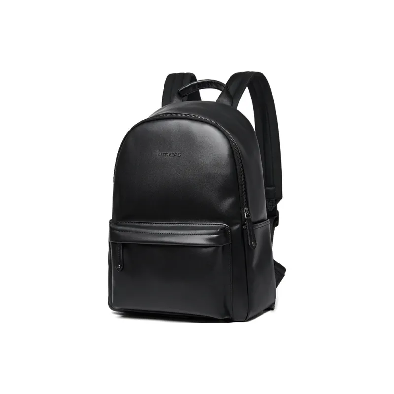 SEPTWOLVES PVC Large Capacity Computer Backpack For Travel And Students Unisex Black-7