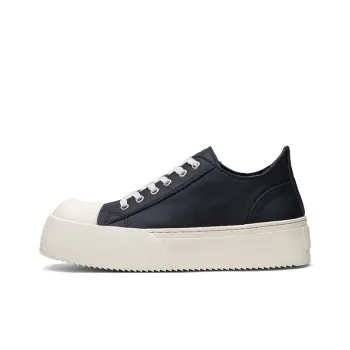 JIETEGONGYANG Low Top Skateboard Shoes Men's Black