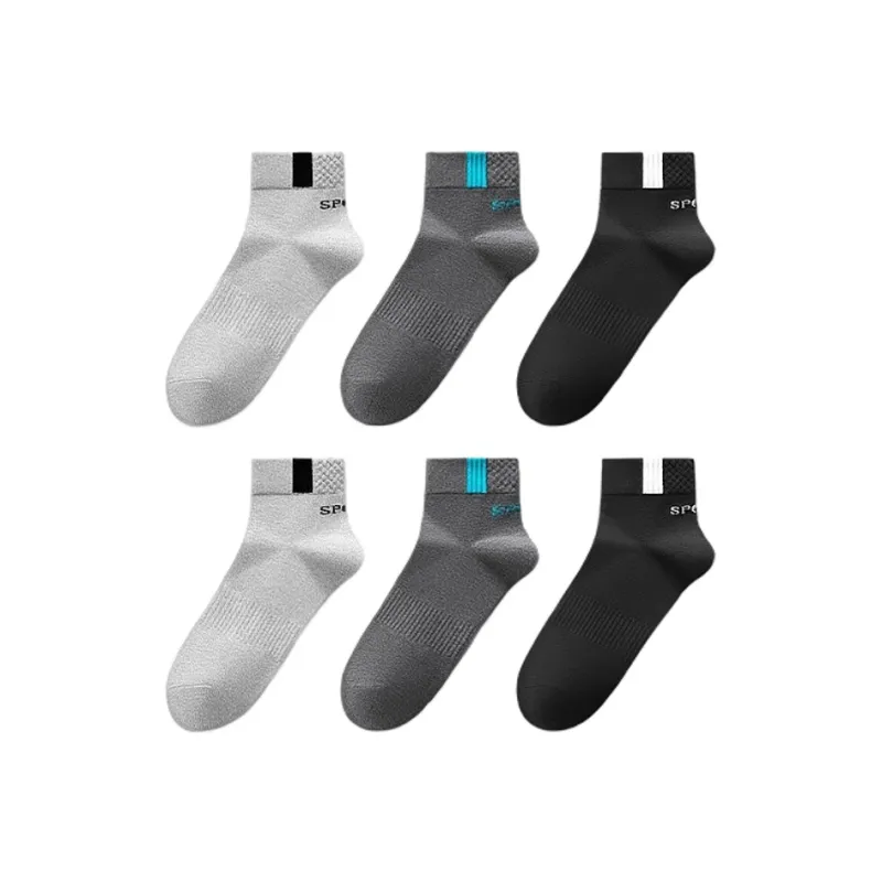 H YXIANG Mid Calf Socks Unisex 6 Pack-2