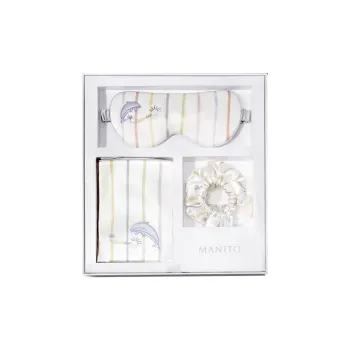 MANITO Mulberry Silk Eye Mask Hair Tie Pillowcase