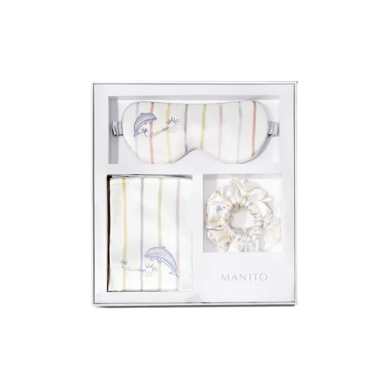 MANITO Mulberry Silk Eye Mask Hair Tie Pillowcase-0