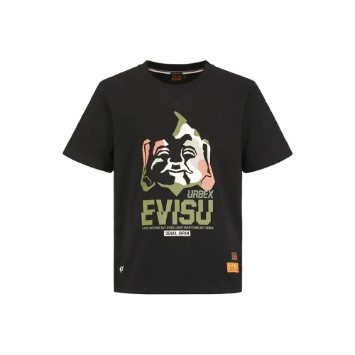 EVISU SS20 Crew Neck Fitted Straight Short-Sleeved T-Shirt Men's