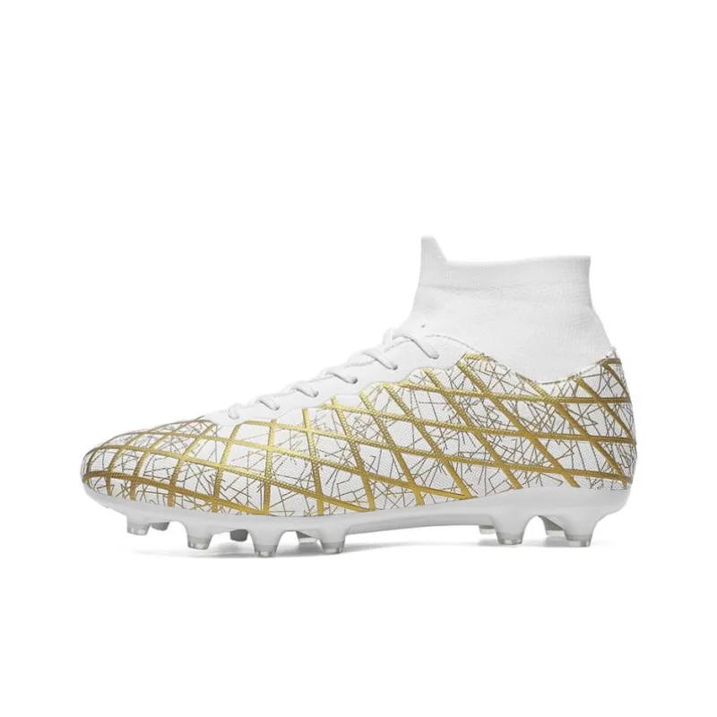 BIANSULONG FG Rubber Long Studs TF Rubber Broken Studs Cushioned Slip Resistant Abrasion Resistant Soccer Shoes Unisex-5