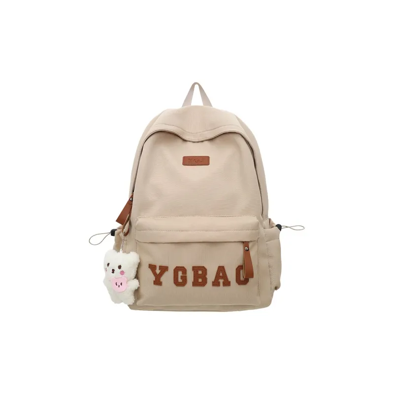 KAMLUI Nylon Backpack Regular Unisex White/Gray/Black/Burgundy/Khaki-28
