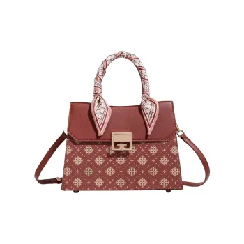 PESASRIE PVC Handbag Women's Burgundy