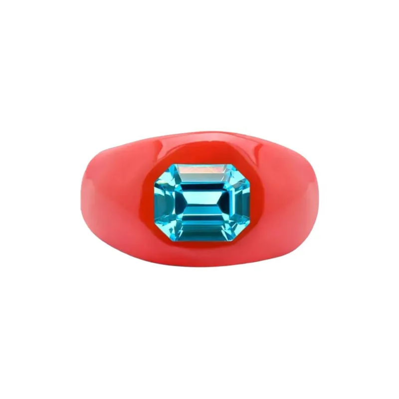 Oscar De La Renta Crystal embellished Ring-1
