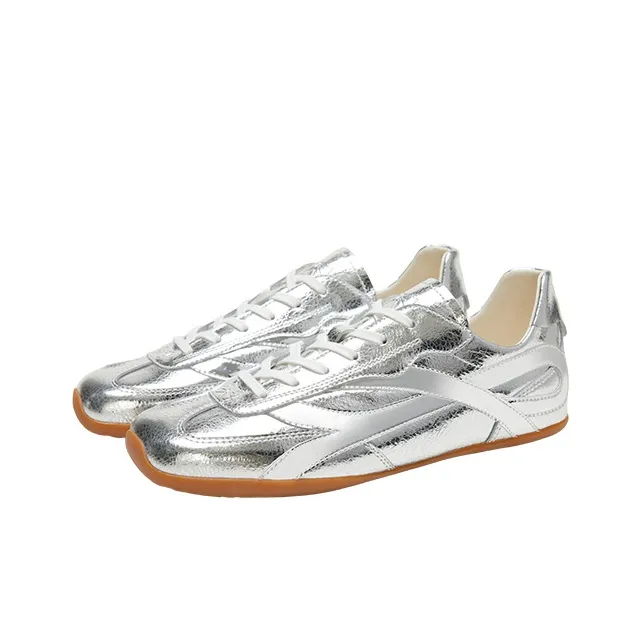 SMILEREPUBLIC FOUETTE SILVER BOWKNOT SIDE MARKINGS Casual Single Shoes Low Top Women's-2