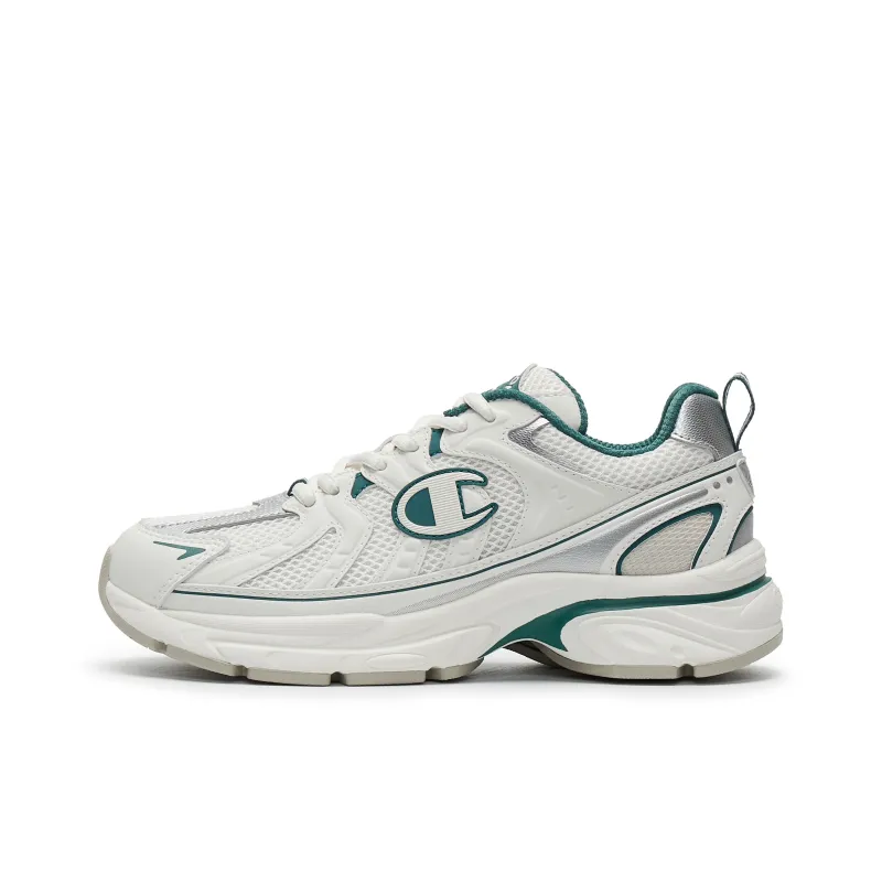 Champion Low Top Running Shoes Men's Milk White/Fir Green-0