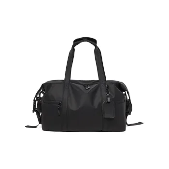 ResNonverba PU Travel Bag Unisex Black