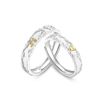 Lao Feng Xiang S925 Sterling Silver Rings Unisex