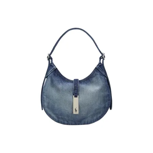 Polo Ralph Lauren Polo ID Cotton Shoulder Bag Regular Women's Blue
