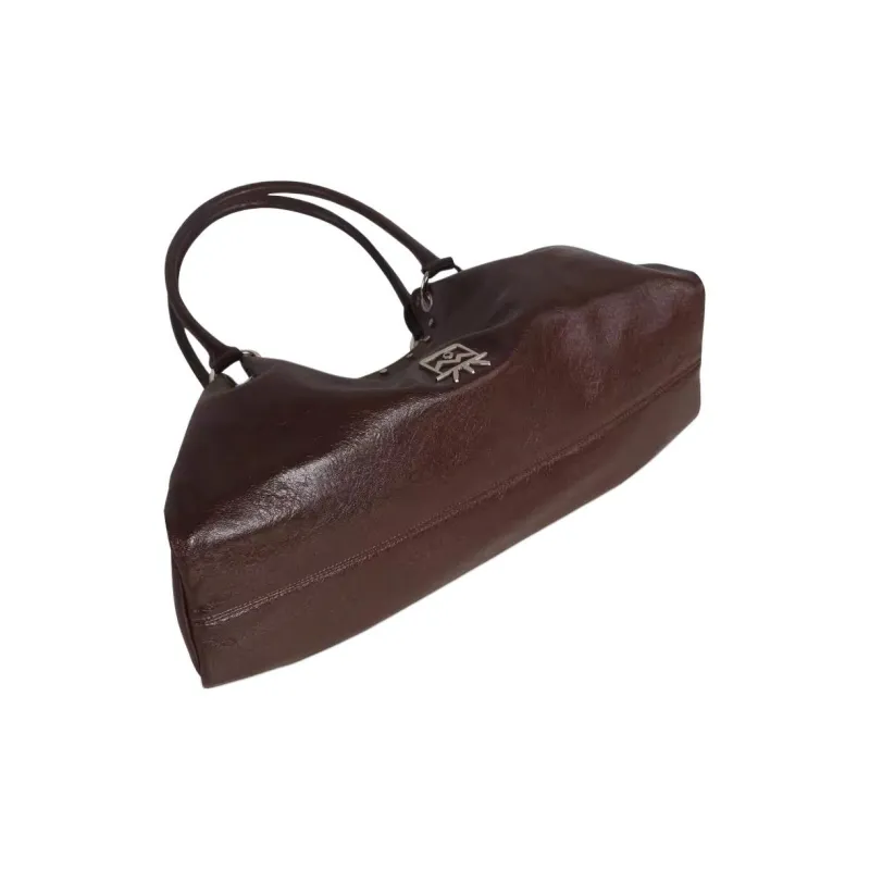 Kikawa Card Synthetic Leather Shoulder Bag Medium Size Women's Burgundy-5