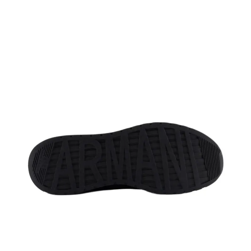 ARMANI EXCHANGEAE Low Top Skateboard Shoes Men's Black-5