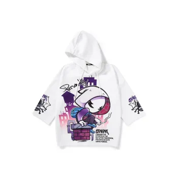 GENANX Loose Fit Regular Sweatshirt Unisex White