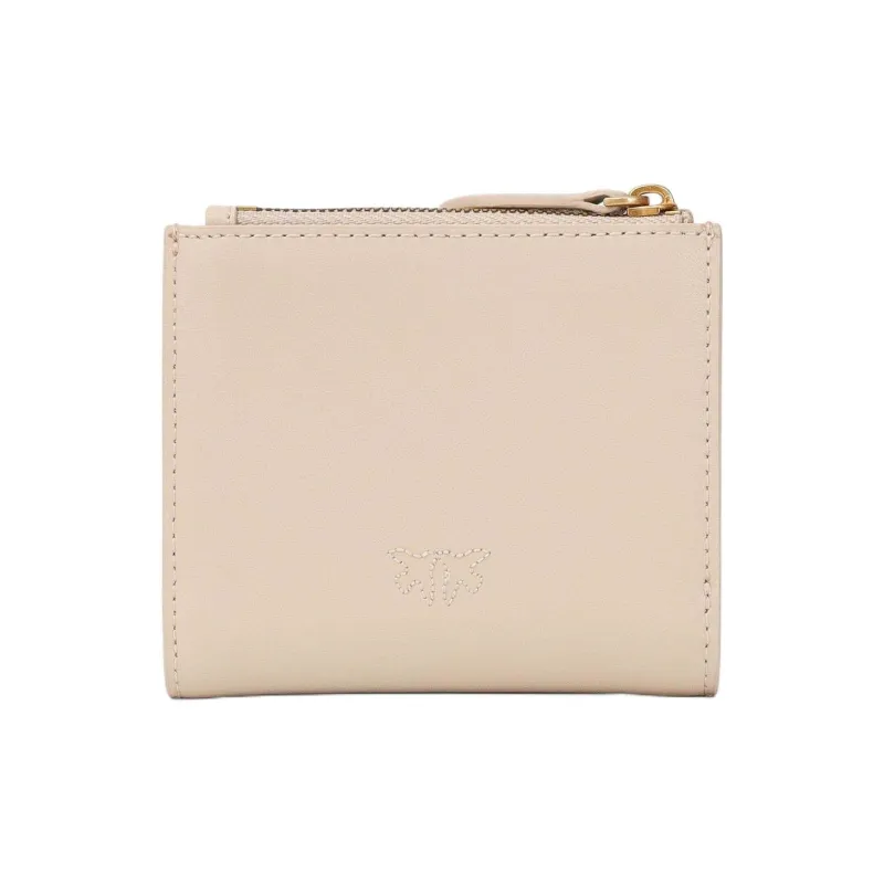 PINKO Leather Wallet Women's Beige-2