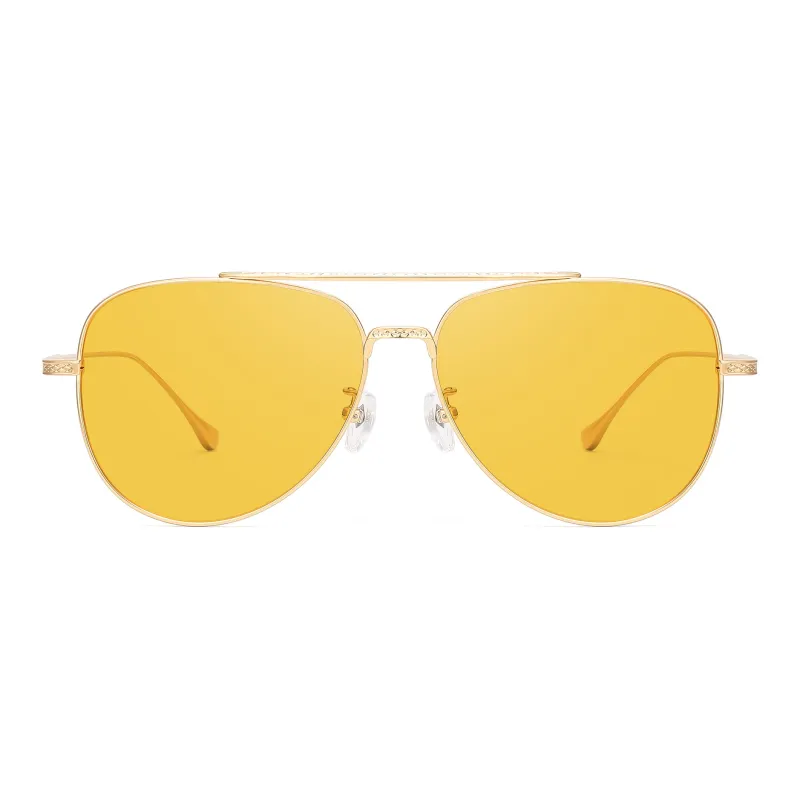 PULAIS Titanium Aviator Sunglasses Unisex-10