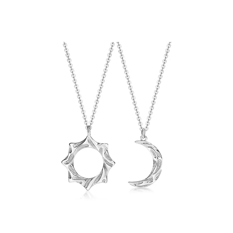 CENTURY&KINDLE S925 Silver Necklaces Unisex-12