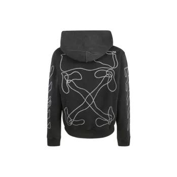 OFF WHITE Abstract Arrows Embroidered Hoodie